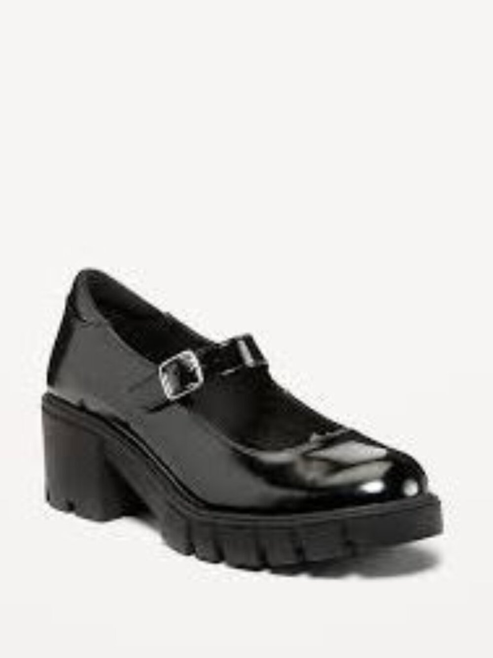 NWT Old Navy | Chunky Lug Sole Mary Jane Heels | Black, 9.5